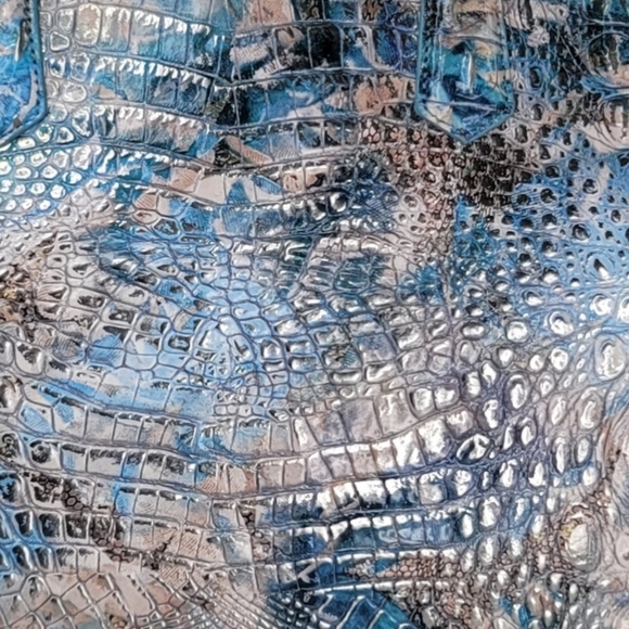 ☆ Brahmin 2 SET Duxbury Melbourne Purse Bag Satchel Ocersized Wristlet - Picture 6 of 15